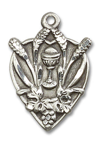 First Communion Pendant - Sterling Silver 3/4 x 1/2 4200SS