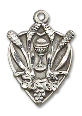 First Communion Pendant - Sterling Silver 3/4" x 1/2" (4200SS)