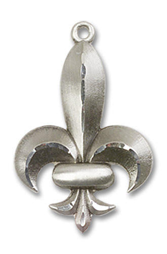 Fleur De Lis Pendant - Sterling Silver 2 Sizes