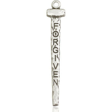 Forgiven Nail Pendant - Sterling Silver 1 1/2" x 1/4" (0035SS)