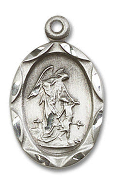 Guardian Angel Medal - Sterling Silver 3/4