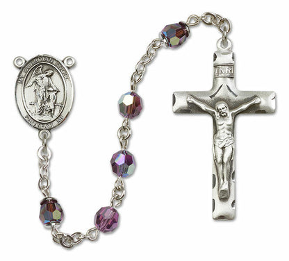 Guardian Angel Sterling Silver Rosary - 16 Color Options 8118/0644