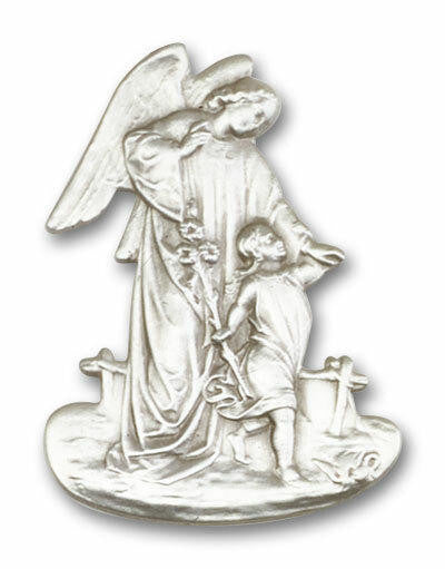Guardian Angel Visor Clip - Silver Finish 1029V