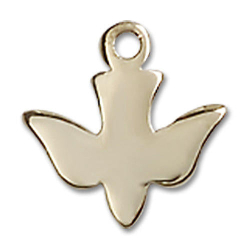 Holy Spirit Dove Pendant Charm - 14kt Gold 0225