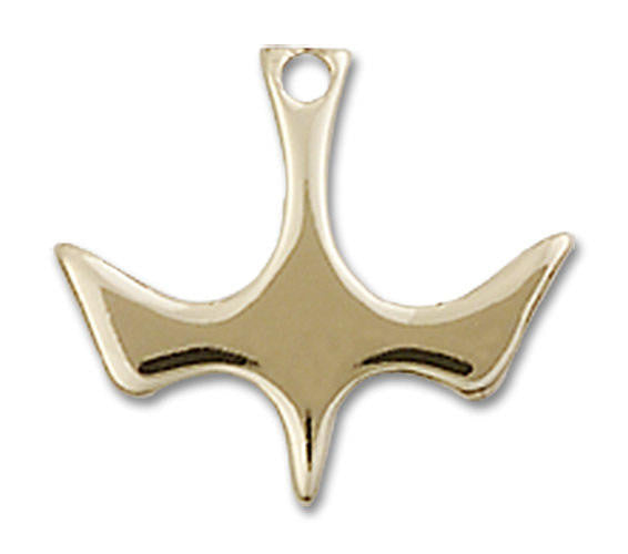Holy Spirit Dove Pendant Charm - 14kt Gold 5431