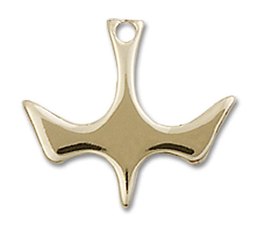 Holy Spirit Dove Pendant Charm - 14kt Gold 5431