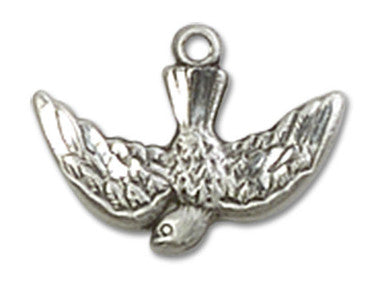 Holy Spirit Dove Pendant Charm - Sterling Silver Pendant (5911SS)
