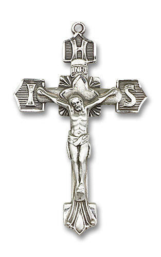 IHS Crucifix Pendant - Sterling Silver 1 3/4 x 1 1/8 0637SS