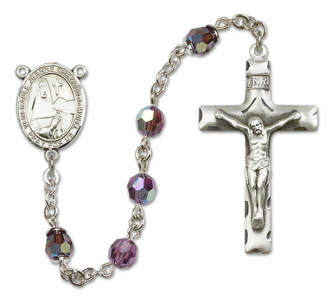 Jeanne Chezard De Matel Sterling Silver Rosary - 16 Color Options 8401/0644