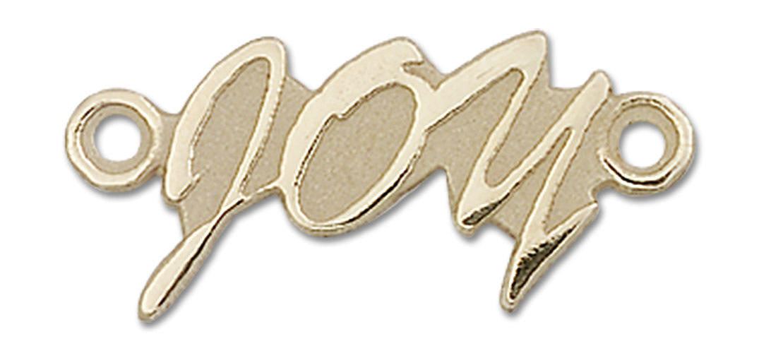 Joy Sideways Pendant - 14kt Gold 5918