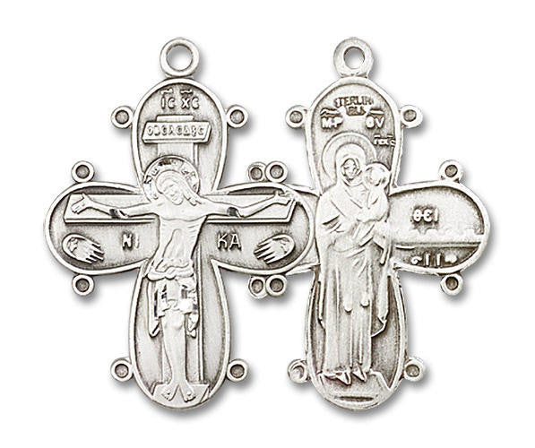 Large Christine of Denmark Cross Pendant - Sterling Silver 1 1/8 x 3/4 0264SS