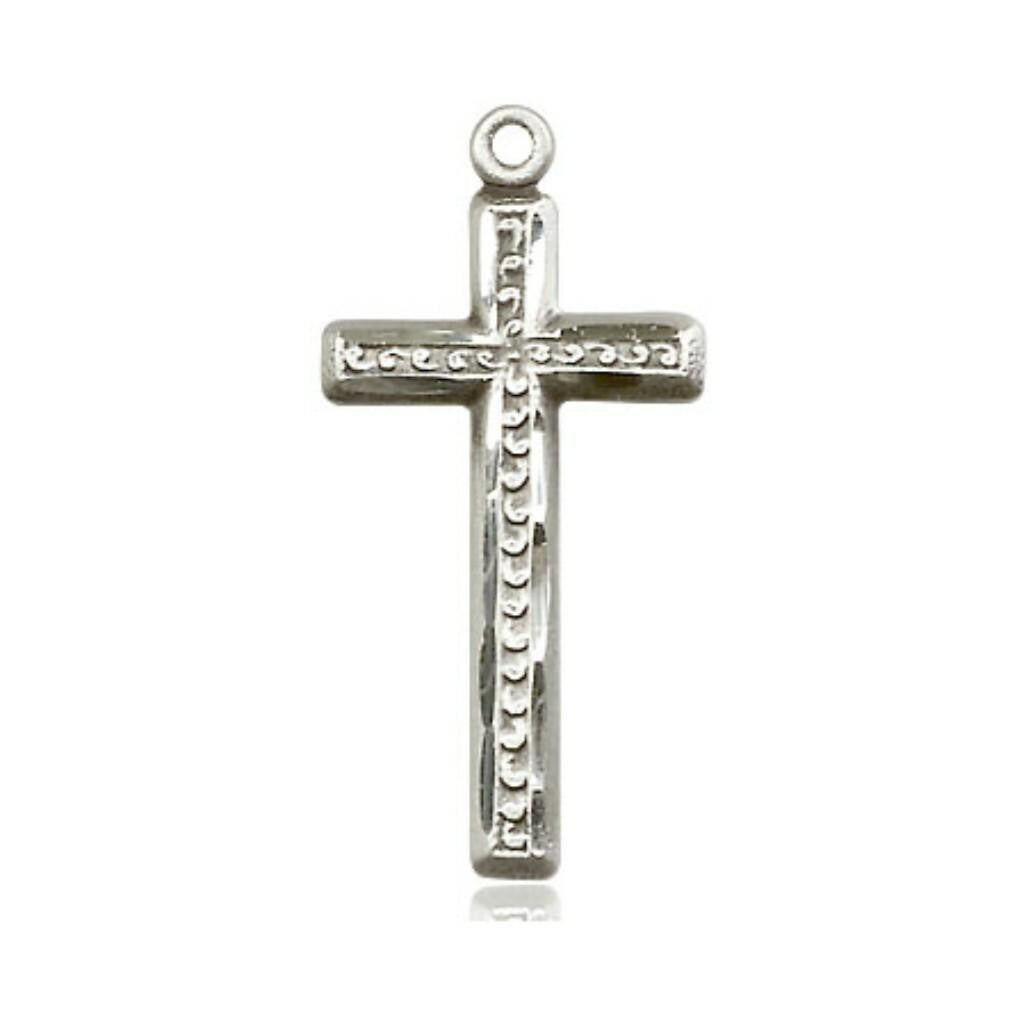 Large Cross Pendant - Sterling Silver 1 1/8 x 1/2 6017SS