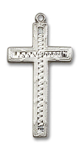 Large Cross Pendant - Sterling Silver 1 x 1/2 6003SS