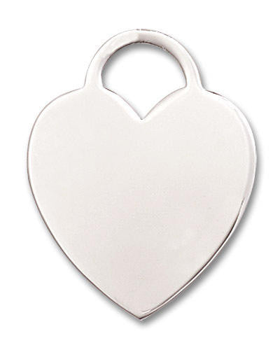 Large Heart Pendant - Sterling Silver 1 x 3/4 3300SS