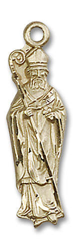 Large St Patrick Pendant - 14kt Gold 1 x 1/4 5913