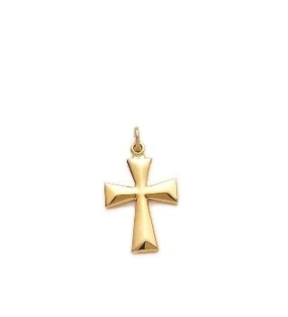 Maltese Cross Necklace - Gold-Filled Pendant on 18 Gold-Plated Chain SX1381GH