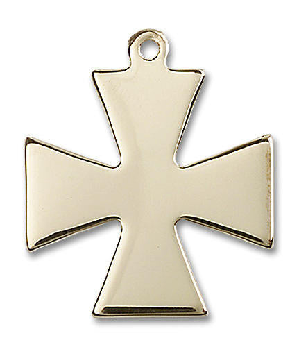 Maltese Large Cross Pendant - 14kt Gold 1 1/8 x 1 2043
