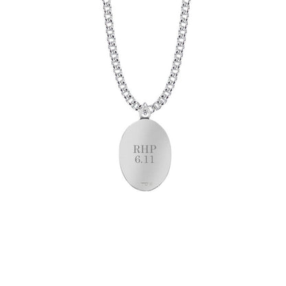Mens St Andrew Necklace - Sterling Silver Medal On 24 Stainless Chain SM8834SH