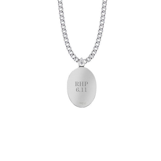 Mens St Andrew Necklace - Sterling Silver Medal On 24 Stainless Chain SM8834SH