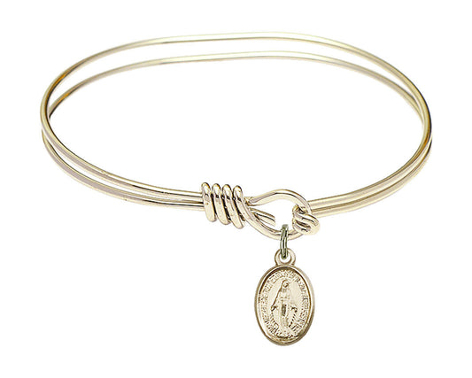 Miraculous Eye Hook Bangle Bracelet - Gold-Filled Charm 0702MGF