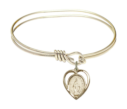 Miraculous Eye Hook Bangle Bracelet - Gold-Filled Charm 4125GF