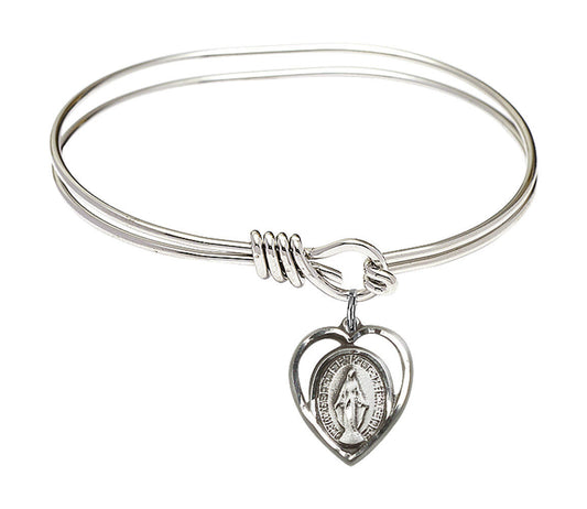 Miraculous Eye Hook Bangle Bracelet - Sterling Silver Charm 4125SS