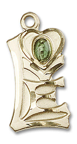 Miraculous Love Pendant - 14kt Gold 3/4 x 3/8 5901