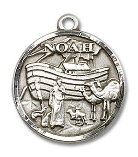 Noah Medal - Sterling Silver 3/4 x 3/4 Pendant 4274SS