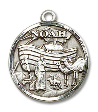 Noah Medal - Sterling Silver 3/4 x 3/4 Pendant 4274SS