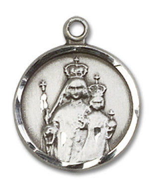 Our Lady of Consolation Medal - Sterling Silver 5/8" x 1/2" Round Pendant (0603SS)