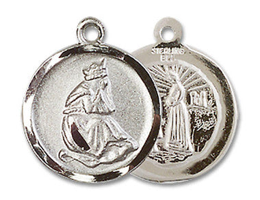 Our Lady of La Salette Medal - Sterling Silver 5/8" x 1/2" Round Pendant (0601LSS)