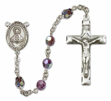 Our Lady of San Juan Sterling Silver Rosary - 10 Color Options (8263/0644)