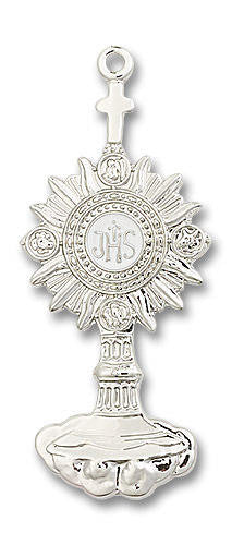 Oversized Monstrance Pendant - Sterling Silver 2 1/8 x 7/8 6099SS