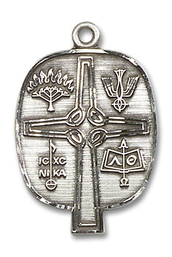 Presbyterian Medal - Sterling Silver 1 x 5/8 Pendant 4234SS