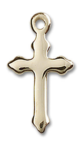 Simple Cross Pendant - 14kt Gold 5/8 x 3/8 2528