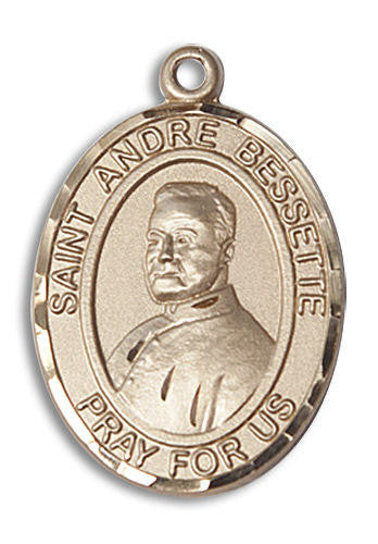 St Andre Bessette Medal - 14kt Gold Oval Pendant 2 Sizes