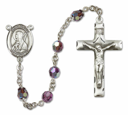 St Brigid of Ireland Sterling Silver Rosary - 16 Color Options 8123/0644