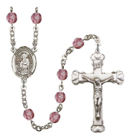 St Christina The Astonishing Rosary - 6MM Fire Polished Beads 8320SS