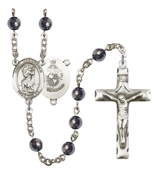 St Christopher / Marines Rosary - 7 Bead Options 8022S4SS