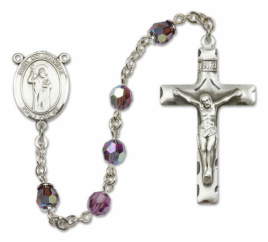 St Columbkille Sterling Silver Rosary - 16 Color Options 8399/0644