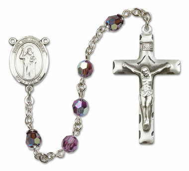 St. Columbkille Sterling Silver Rosary - 10 Color Options (8399/0644)