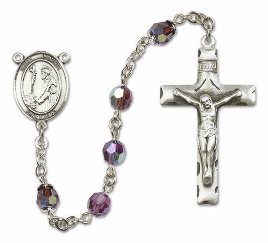 St Dominic De Guzman Sterling Silver Rosary - 16 Color Options 8030/0644