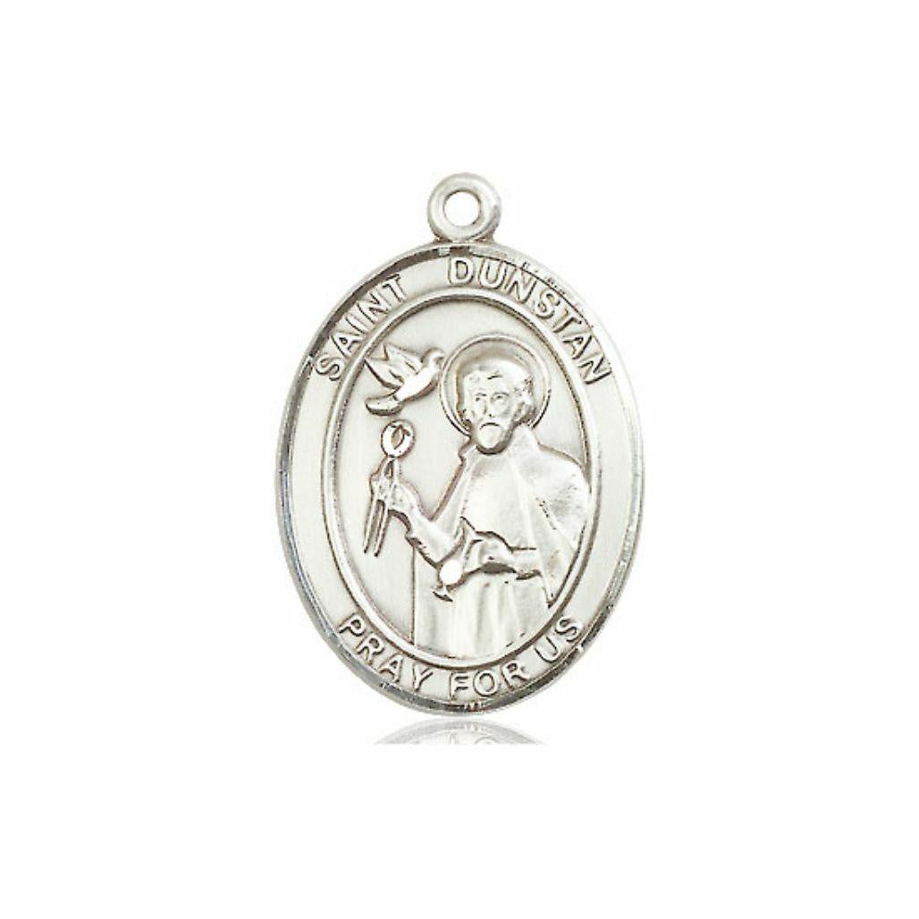 St Dunstan Medal - Sterling Silver Oval Pendant 3 Sizes