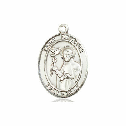 St Dunstan Medal - Sterling Silver Oval Pendant 3 Sizes