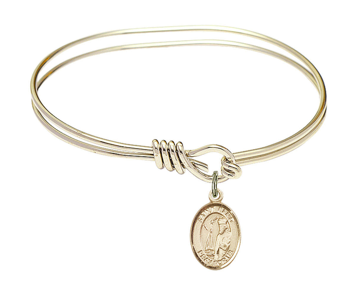 St Elmo Eye Hook Bangle Bracelet - Gold-Filled Charm 9031GF
