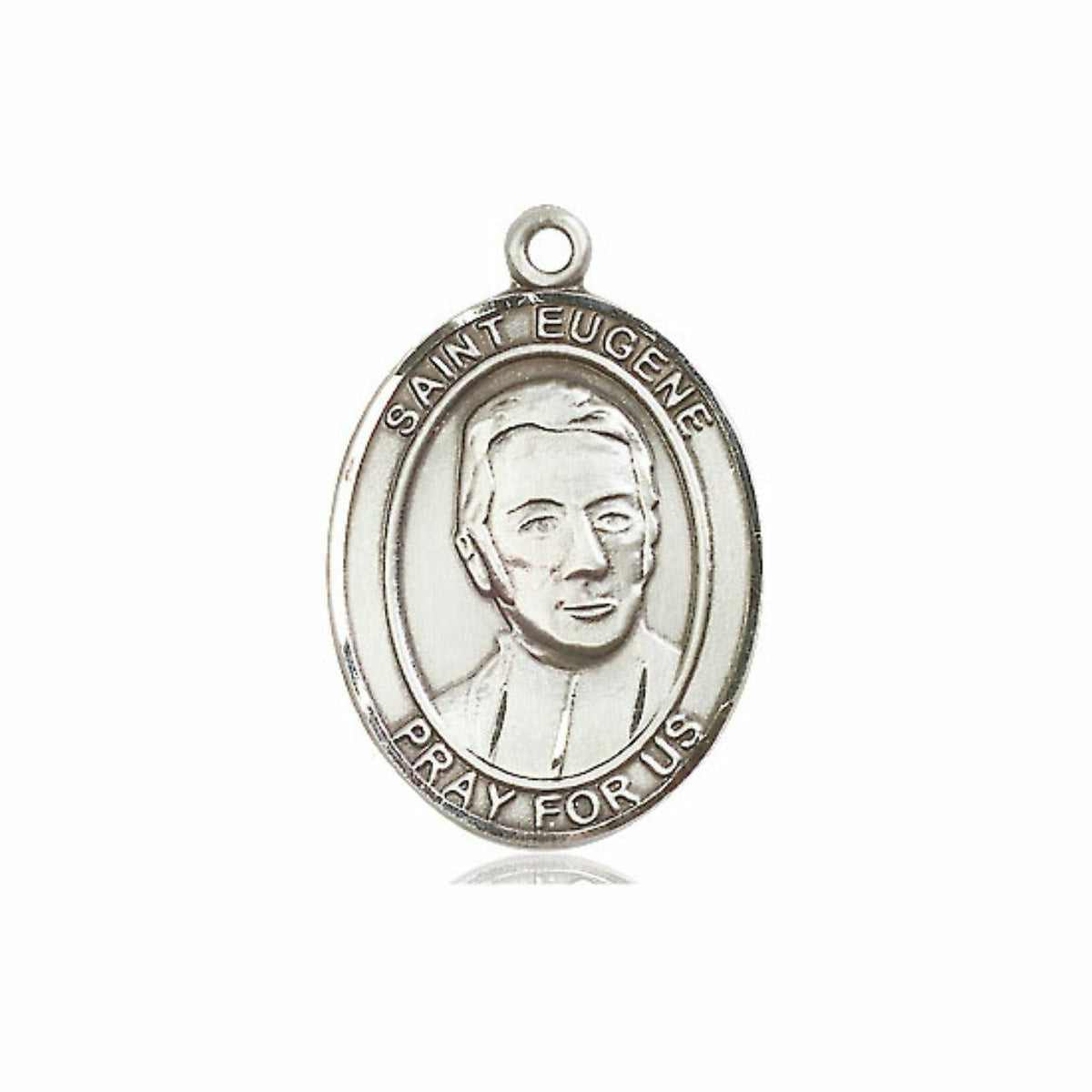 St Eugene De Mazenod Medal - Sterling Silver Oval Pendant 3 Sizes
