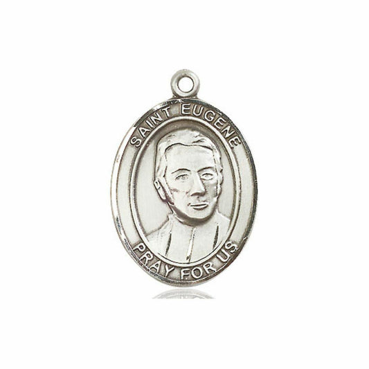 St Eugene De Mazenod Medal - Sterling Silver Oval Pendant 3 Sizes