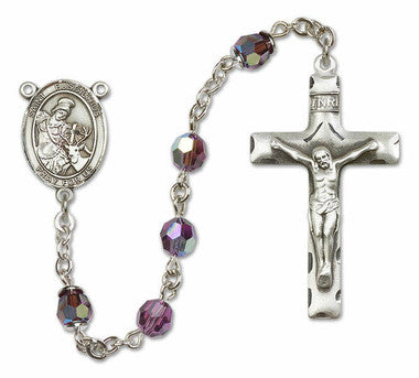 St. Eustachius Sterling Silver Rosary - 10 Color Options (8356/0644)