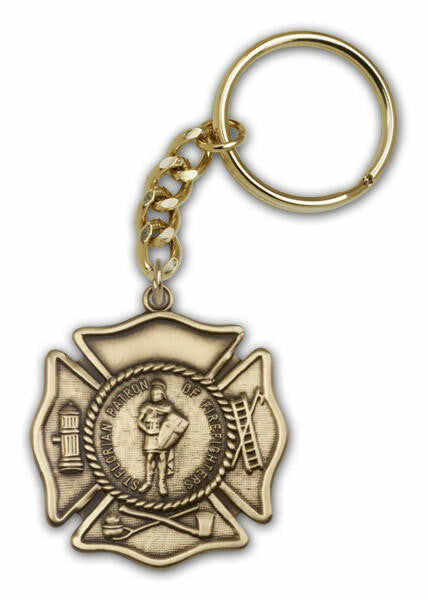 St Florian Keychain - Gold Finish 5894SRCG