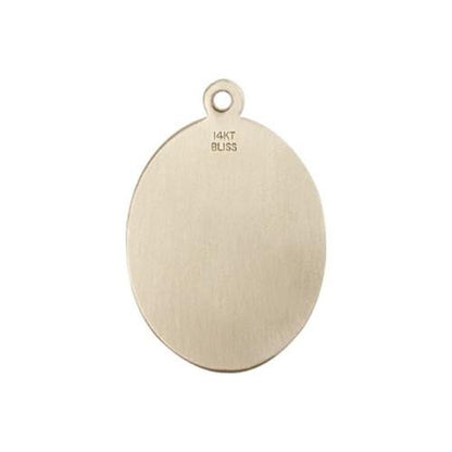 St Florian Medal - 14kt Gold Oval Pendant 3 Sizes